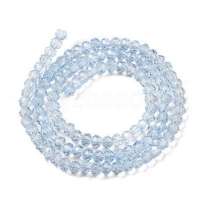 Transparent Baking Paint Glass Beads Strands DGLA-A034-T4mm-D13-1