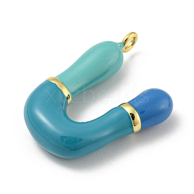 Brass Enamel Pendants KK-E093-03G-U-1