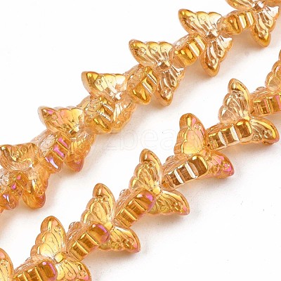 Electroplate Glass Beads Strand EGLA-S188-25-1