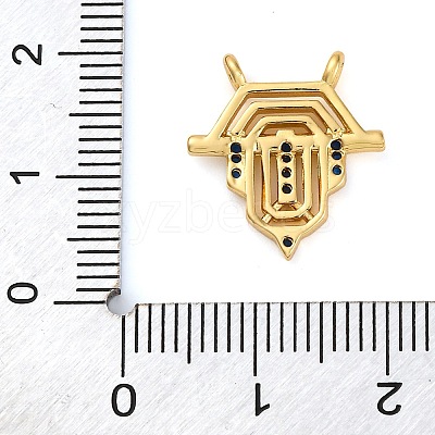Brass Micro Pave Cubic Zirconia Pendants KK-K339-10A-03-1