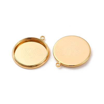 Brass Pendant Cabochon Settings KK-F898-20D-G-1
