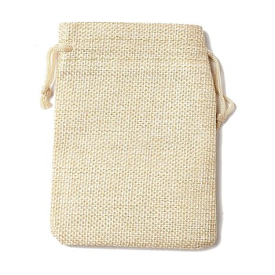 12Pcs 12 Styles Valentine's Day Printed Rectangle Burlap Cloth Packing Pouches ABAG-U006-02A-1