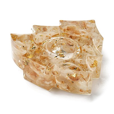 Natural Citrine & Resin Candle Holder Molds DJEW-H012-03A-1