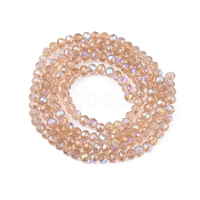 Electroplate Glass Beads Strands EGLA-A044-T2mm-L20-1