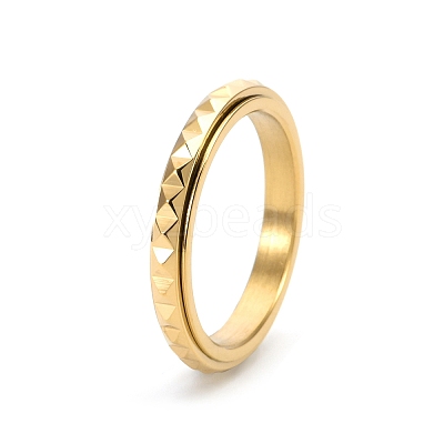 Rotatable Version Korean StyleRotatable Stainless Steel Finger Ring for Men's PW-WGAB2A4-15-1