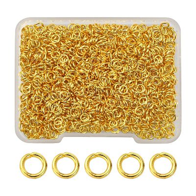 Brass Open Jump Rings KK-YW0001-38-1