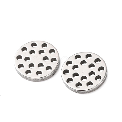 Hollow 304 Stainless Steel Charms STAS-G385-05P-02-1