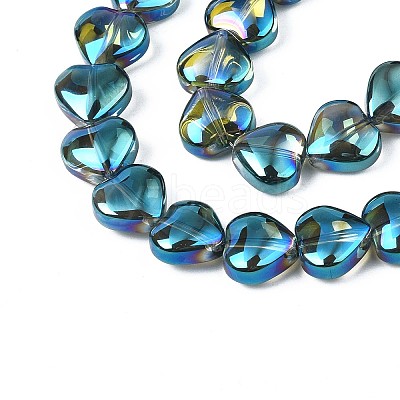 Electroplate Glass Beads Strands X-EGLA-S188-14-B01-1