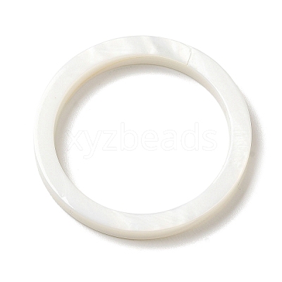 Natural White Shell Linking Ring SSHEL-M022-16-1