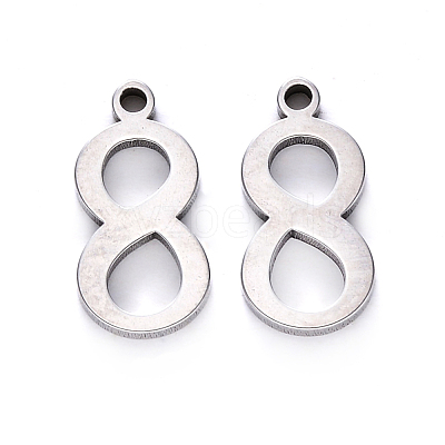 Tarnish Resistant 201 Stainless Steel Charms STAS-R108-08-1