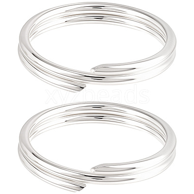 5Pcs 925 Sterling Silver Split Jump Rings STER-BBC0009-45D-1