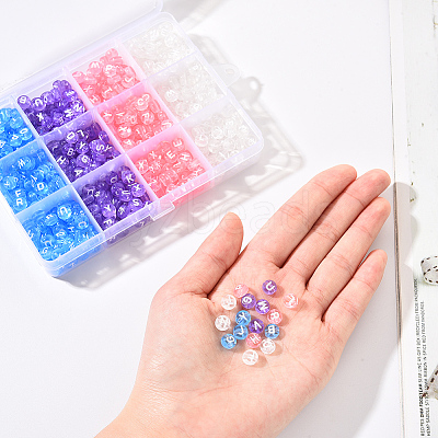Transparent Acrylic Beads TACR-YW0001-22-1
