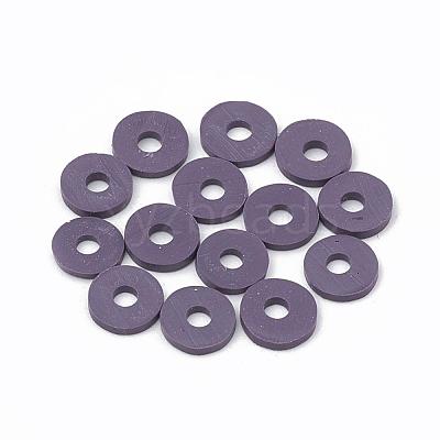 Handmade Polymer Clay Beads X-CLAY-R067-6.0mm-04-1