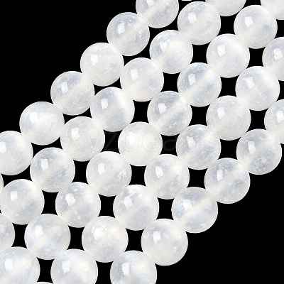Natural Selenite Beads Strands G-L552H-16D-1