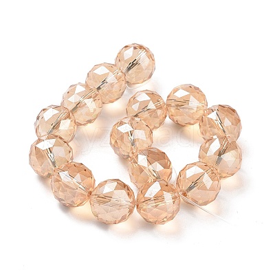 Electroplate Glass Bead Strands EGLA-J140-FR03-20mm-1