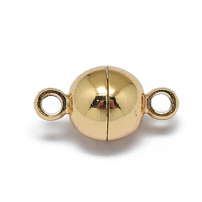 Rack Plating Brass Magnetic Clasps X-KK-F801-02A-G-1
