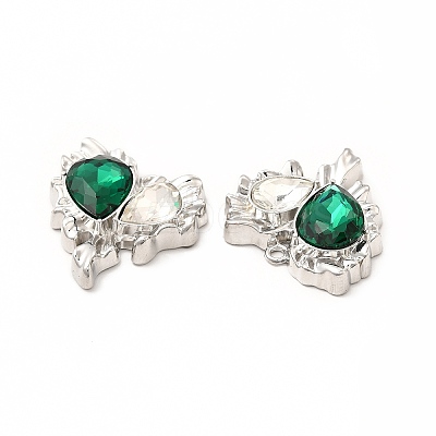 Rack Plating Alloy with Glass Pendants FIND-G051-05P-03-1