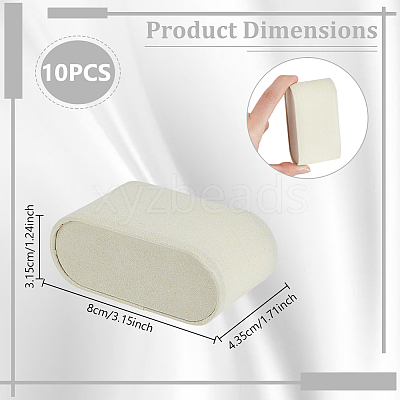 Plastic Covered with Velveteen Bracelet Pillows LS-ODIS-WH0099-88-1