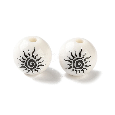 Printed Handmade Porcelain Beads PR-CBA3F2D-05A-1