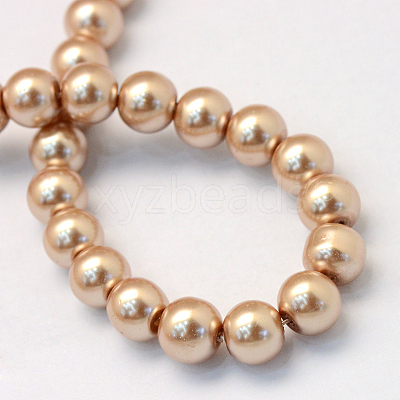 Baking Paint Glass Pearl Bead Strands X-HY-Q003-3mm-11-1