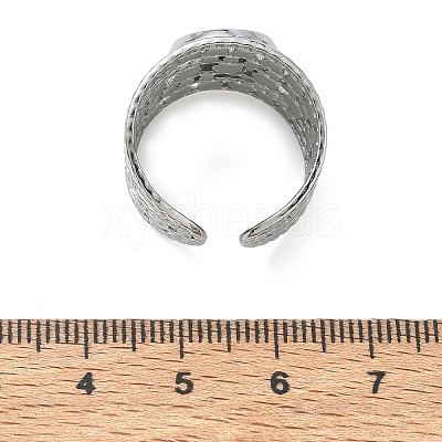 304 Stainless Steel Cuff Ring Components SA-CBA37BC-15B-P-1