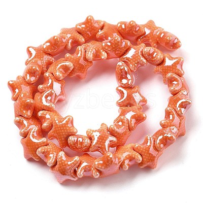 Glazed Porcelain Beads PORC-Q002-03K-1