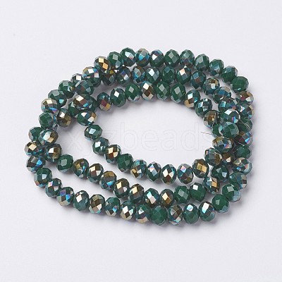 Electroplate Opaque Glass Beads Strands LS-EGLA-A034-P6mm-S03-1