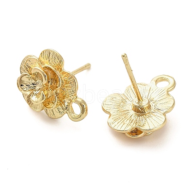 Alloy Stud Earring Findings LS-PALLOY-I224-05G-1