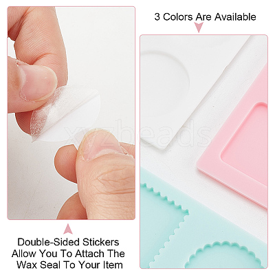 3Pcs 3 Color Square & Round & Flower Silicone Wax Melt Molds DIY-DR0001-35-1