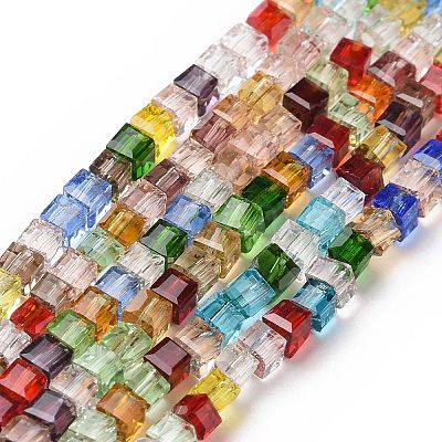 Transparent Glass Bead Strands X-GLAA-H018-03-1