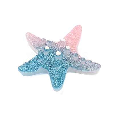 Gradient Color Opaque Resin Decoden Cabochons CRES-P036-01B-03-1