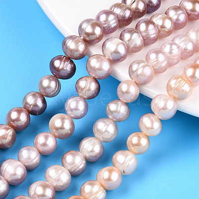 Natural Cultured Freshwater Pearl Beads Strands PEAR-N013-07M-1