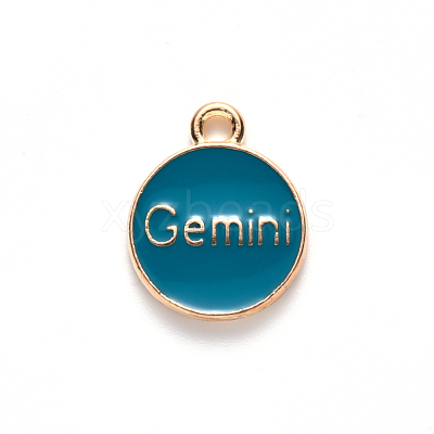 Alloy Enamel Pendants X-ENAM-S124-01B-05I-1