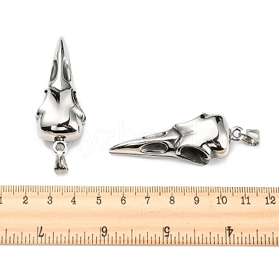 304 Stainless Steel Big Pendants STAS-H365-16-1