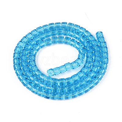 Transparent Glass Beads Strands GLAA-N065-4x4mm-A05-1