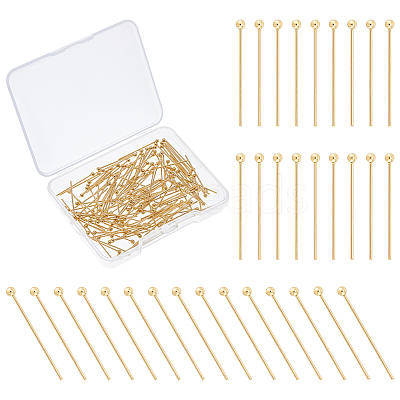 150Pcs 304 Stainless Steel Ball Head Pins STAS-UN0058-93D-G-1