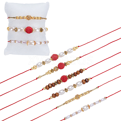 12Pcs 6 Styles Nylon Rakhi Thread Kits HJEW-NB00190-1