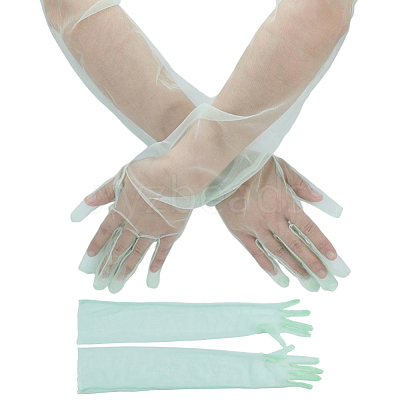 2 Pairs Tulle Gloves AJEW-ME0001-72-1