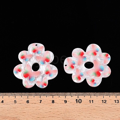 Printed Acrylic Pendants OACR-T028-07A-1