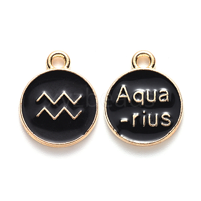 Alloy Enamel Pendants ENAM-S124-01B-08J-1