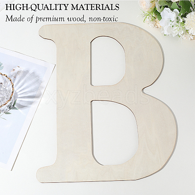 Letter Unfinished MDF Sheets WOOD-WH20012-008B-1