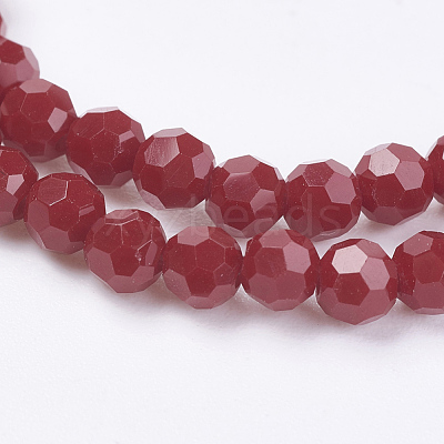 Opaque Glass Beads Strands EGLA-F120-NC01-1