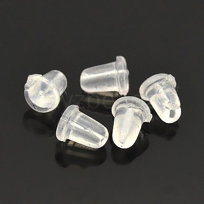 Clear Plastic Ear Nuts KY-F002-02A-1