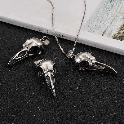 304 Stainless Steel Big Pendants STAS-H365-16-1