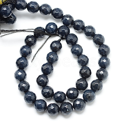 Natural White Jade Bead Strands G-R346-8mm-21-1