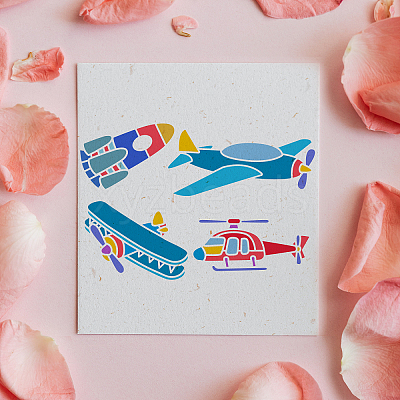 PET Hollow out Drawing Painting Stencils Sets for Kids Teen Boys Girls DIY-WH0172-442-1
