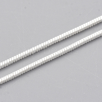 Brass Square Snake Chain Necklace Making MAK-T006-10A-S-1