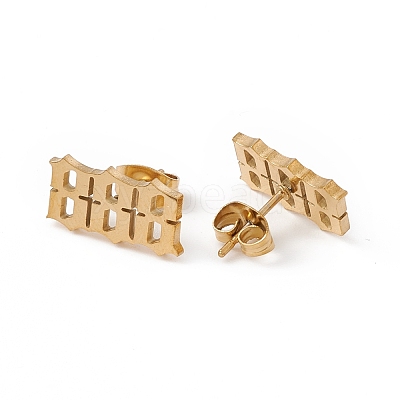Number Earrings EJEW-F286-01B-G-1