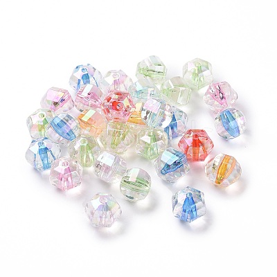 Transparent Acrylic Beads OACR-P011-07J-1