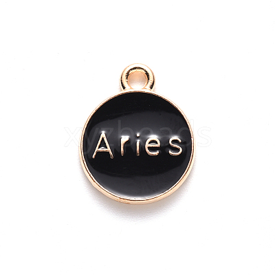 Alloy Enamel Pendants ENAM-S124-01A-08A-1